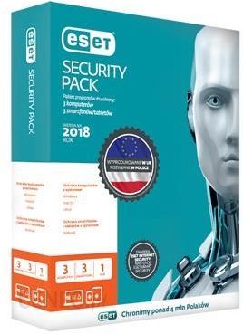 ESET Security Pack 3Desktop + 3Smartfon/3lata Odnowienie (ESPK3D3Y)