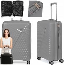 Zdjęcie Sapphire Walizka na kółkach twarda ST-3030P szara - średnia M - Chrzanów