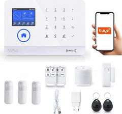 Zdjęcie ONSHOP BEZPRZEWODOWY ALARM LCD 2.4' GSM WiFi TUYA SMART PO POLSKU + 3xPIR - Dobra