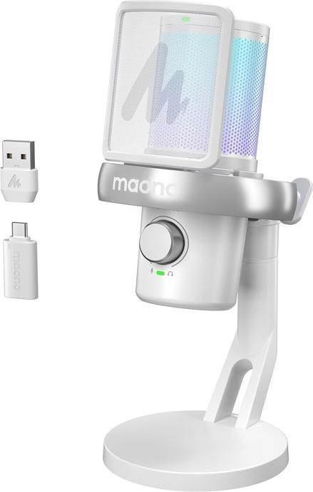 фото Микрофон для ПК/ для стриминга, подкастов Maono DM40 Pro White 2
