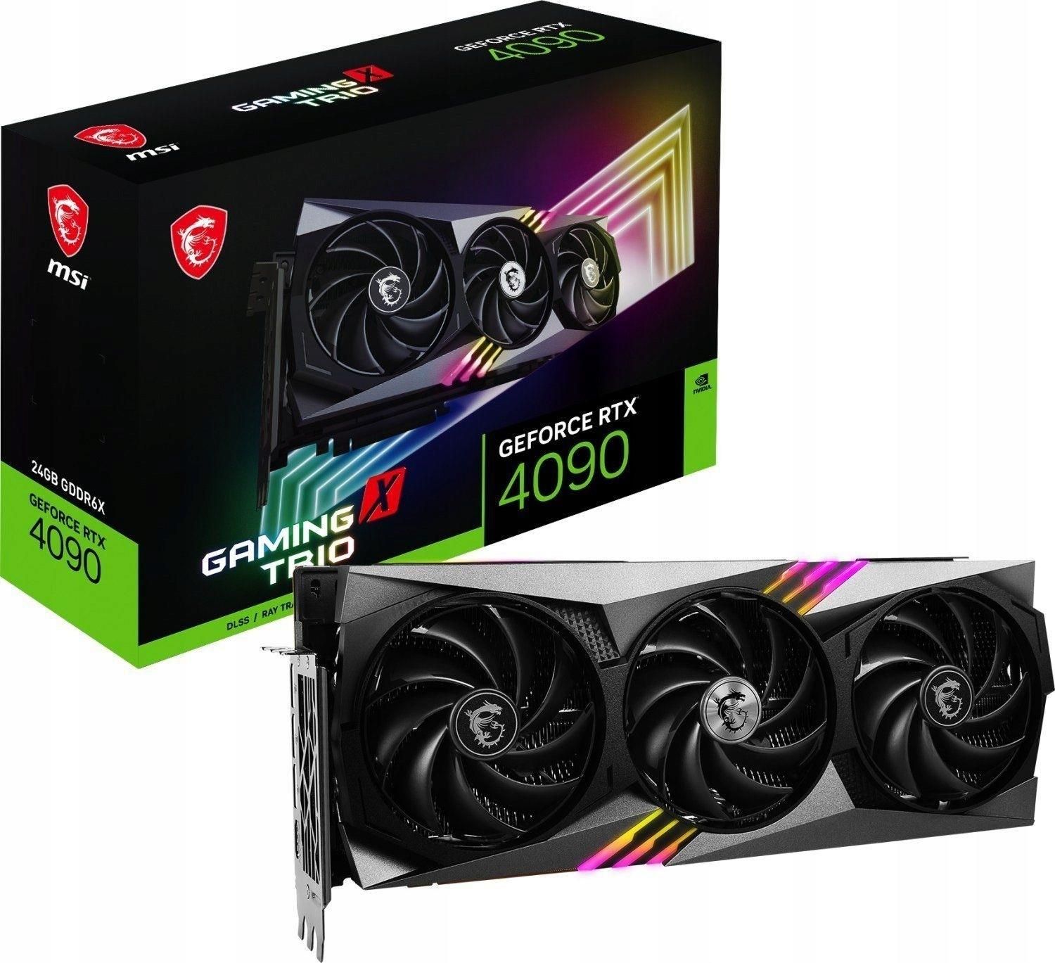 Msi GeForce Rtx 4090 Gaming X Trio 24GB GDDR6X DLSS3z I Msi Geforce Rtx 4090 Gaming X Trio 24gb Gddr6x Dlss3z 