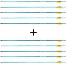 Zdjęcie 2X Strzały Aluminiowe 30" Blue Poe Lang Zestaw 5 Sztuk  - Myszków