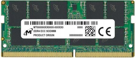 Pamięć RAM Micron 1x 32GB DDR4 2Rx8 3200MHz PC4-25600 SO
