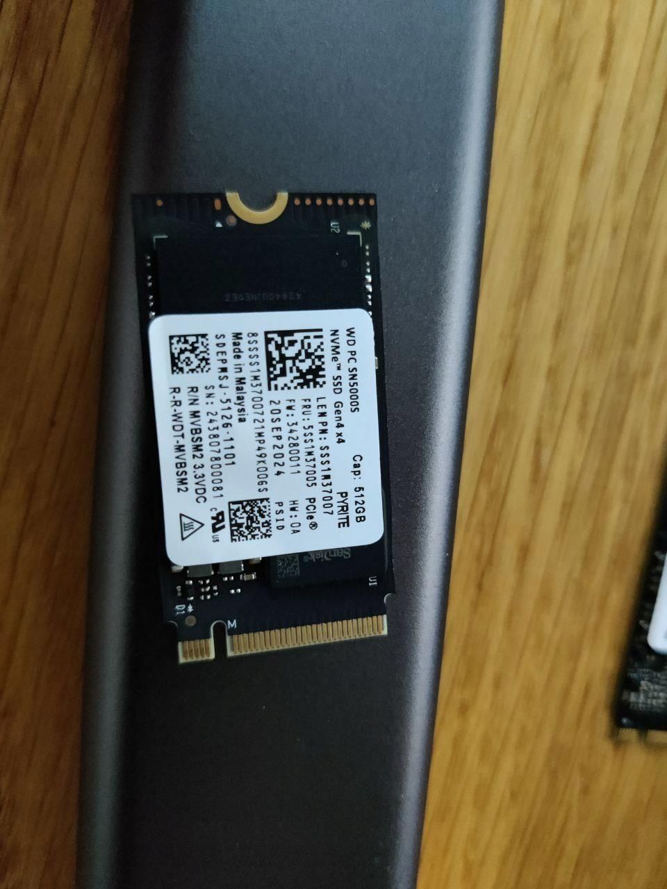 Dysk SSD Western Digital Sn5000S 512Gb Pcle Gen 4X4 Nvme M.2 2280