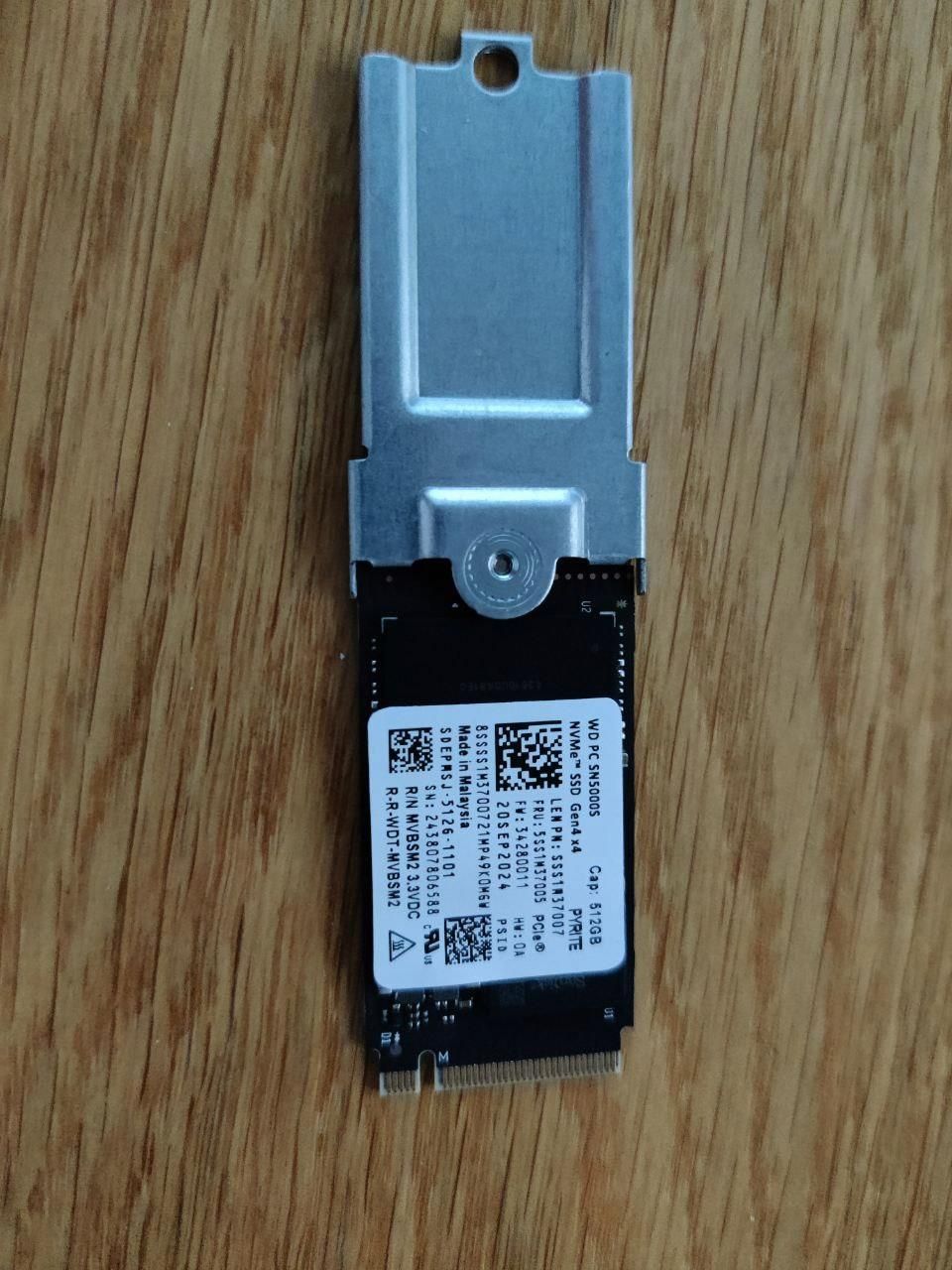 Dysk SSD Western Digital Sn5000S 512Gb Pcle Gen 4X4 Nvme M.2 2280