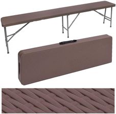 Zdjęcie Ehokery Ławka Cateringowa Rattan Brązowy - Nieszawa