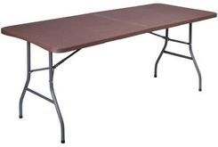 Zdjęcie Ehokery Stół Cateringowy Rattan Prostokątny Brązowy - Mońki