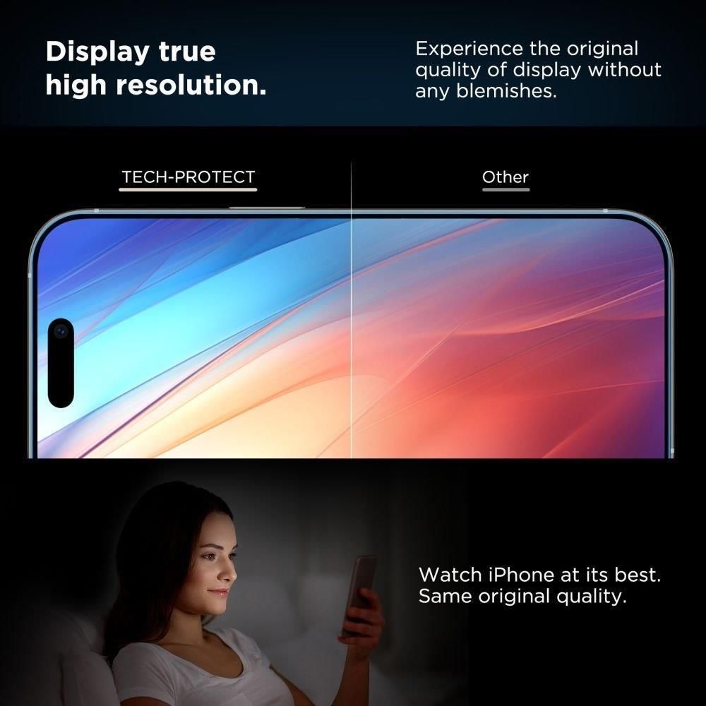 Tech-Protect SZKŁO HARTOWANE QUICK SET+ 2-PACK IPHONE 12 / 12 PRO BLACK ...