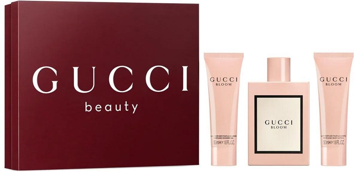 Gucci Bloom zestaw EDP spray 100ml + balsam 50ml żel pod prysznic