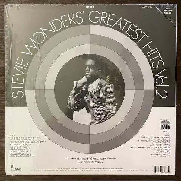 米LP Stevie Wonder Stevie Wonders Greatest Hits Vol. 2 B002829501 Tamla, Motown, UMe /00260 米LP Stevie Wonder Stevie Wonders Greatest Hits Vol. 2