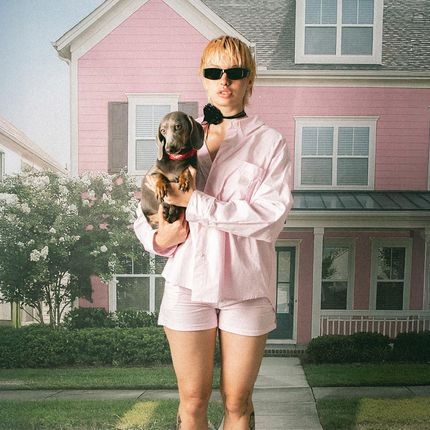 Koszula damska Kaotiko Stripes Dark People pink/white Wiosna 2025