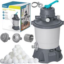 Zdjęcie Bestway Pompa Piaskowa Do Basenu Filtr 3596 l/h + Kulki Filtracyjne - Gogolin