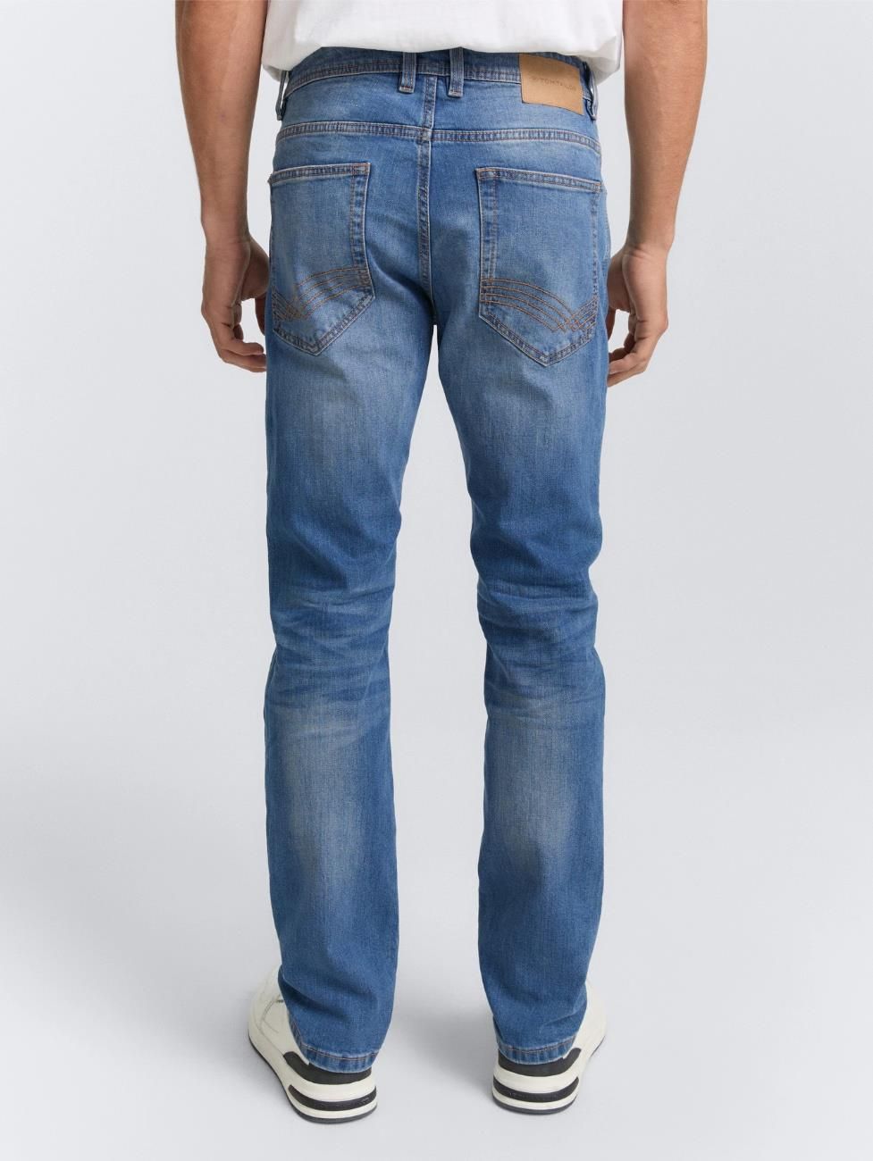 TOM TAILOR Josh Regular Slim Jeans heren 1035650,10219 - Used Mid Stone Grey Denim,30W / 34L