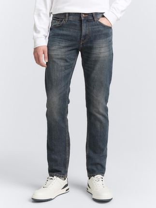 Męskie Spodnie Jeansowe Tom Tailor Marvin Mid Stone Wash Proste 1007858 10281