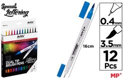 Zdjęcie Mp Main Paper Marker Dwustronny Pędzelkowy 12 Kolorów - Gniezno