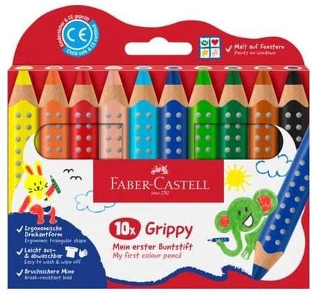 Faber Castell Colour Pencil Grippy Set Of 10 Pcs 110624