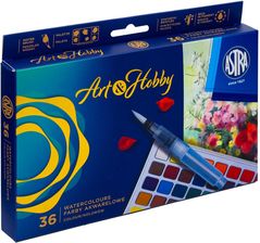 Zdjęcie Astra Farby Akwarelowe 36 Kolorów + Pędzelek + Paletka Art&Hobby - Jastarnia