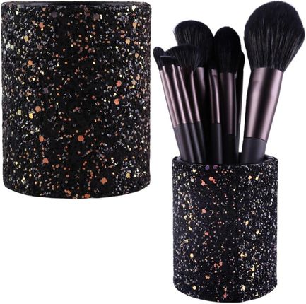 Lean Pojemnik Kubek Na Pędzle I Akcesoria Brokatowy Czarny