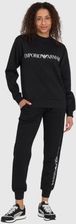 Zdjęcie EMPORIO ARMANI Czarne dresy damskie z białymi logotypami, Rozmiar S - Łomianki