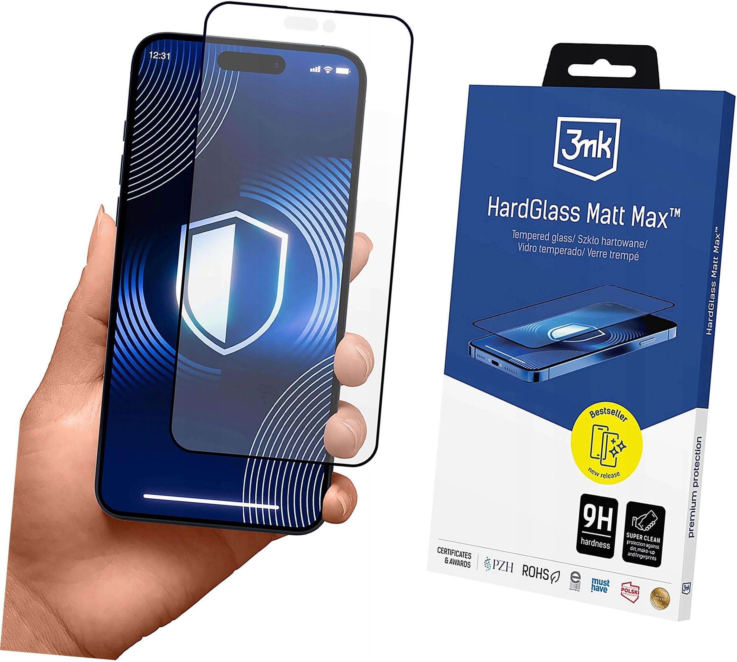 3Mk Matowe Szk o Hartowane Hardglass Matt Max Na Apple Iphone 15 Plus 3mk-matowe-szk-o-hartowane-hardglass-matt-max-na-apple-iphone-15-plus