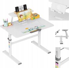 Zdjęcie Mark Adler Regulowane Biurko Dla Dziecka Study 3.7 Grey 90X60Cm - Płoty