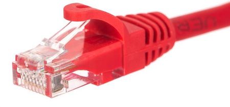 Netrack kabel krosowy RJ45, osłonka zalewana, kat. 5e UTP, 5m czerwony