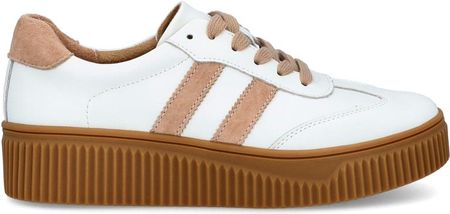 Damskie trampki ze skóry - FILIPPO DP6776/25 BIAŁE