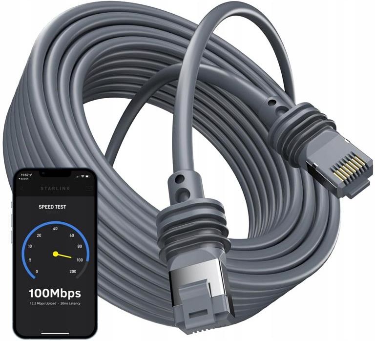 XLTTYWL Starlink Ethernet-adapter Gen 3/Mini, waterdichte verlengkoppeling voor Starlink Gen3 Standaard SPX naar RJ45