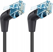 Zdjęcie Techly patchcord Cat6a Utp kątowy obrotowy 1,5m slim czarny (ICOCU6ATPE36015B) - Maków Mazowiecki