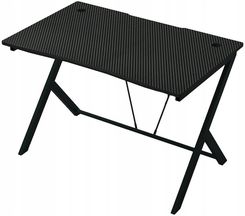 Zdjęcie Rexo Biurko Gamingowe Komputerowe Stolik Nowoczesne Loft Czarne Carbon 100 Cm - Bartoszyce