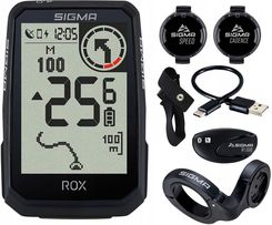 Zdjęcie Sigma Licznik Rowerowy Rox 4.0 Endurance Sensor Set Czarny Podświetlany - Recz