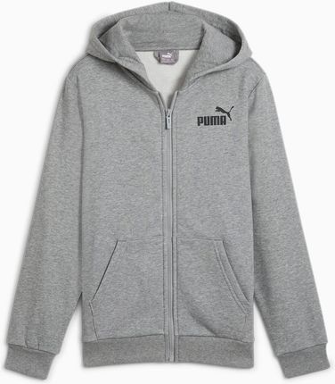Bluza z kapturem chłopięca Puma POWER GRAPHIC FZ FL szara 68185503