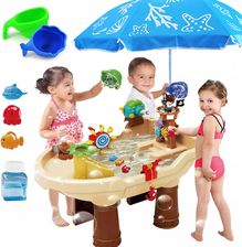 Zdjęcie Woopie Stolik Wodny 2W1 Piaskownica Statek Piracki Z Parasolem Xl Maszyna Do Robienia Baniek Mydlanych - Strumień