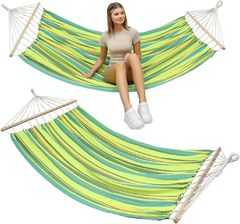 Zdjęcie Enero Camp Hamak Ogrodowy 2 Osobowy 200X150cm Z Drążkiem 1052724 - Lipsko