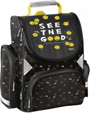 Zdjęcie Paso Tornister Plecak Szkolny Do 1 Klasy Czarny Emotikony Emotki Smiley - Jastrzębie-Zdrój