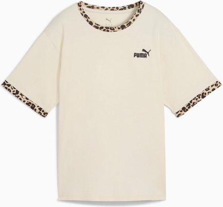 Koszulka damska Puma ESS GRAPHIC ANIMAL RELAXED beżowa 68808287
