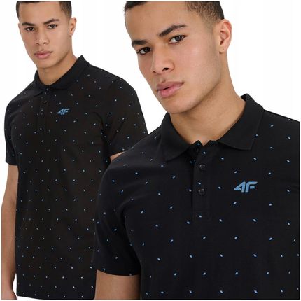 Koszulka 4F Męska Polo Polówka Sportowa Na Co Dzień Bawełna Limitowana r. L