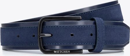 Pasek męski z natuPasek męski z naturalnej skóry o dwóch fakturach granatowyralnej skóry o dwóch fakturach czarny