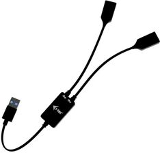 Zdjęcie Hub USB I-tec USB-A Cable HUB 2 port (U3CBLHUB2A) - Wysoka
