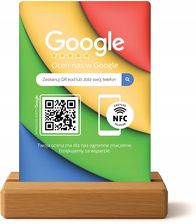 Zdjęcie Kolorowy stojak Google NFC i QR – Stand / Prezenter do opinii Google - Borne Sulinowo