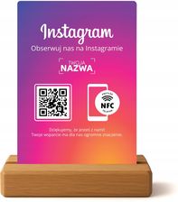 Zdjęcie Stand Instagram – stojak / prezenter z NFC i QR do Twojego profilu - Człuchów