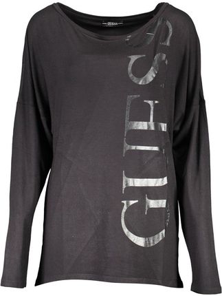 GUESS JEANS T-SHIRT Z DŁUGIM RĘKAWEM CZARNY