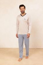 Zdjęcie Piżama męska Regina 491 beżowa - Morawica