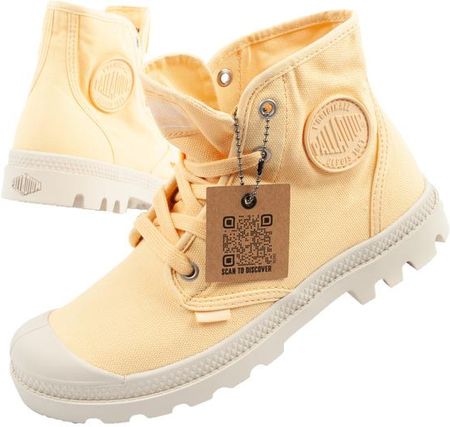 Buty sportowe damskie botki za kostkę Palladium Pampa Hi pomarańczowe