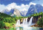 Wallarena Fototapeta 3D Wodospad Góry Las Natura Na Ścianę Sypialnia Salon 400x280