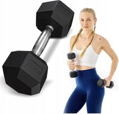 Zdjęcie Trex Sport Hantla Hex Hantel Żeliwny Do Ćwiczeń Gumowany 2,5Kg - Karczew