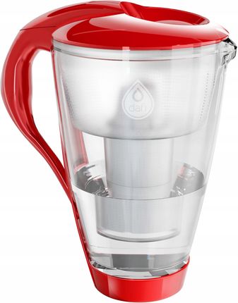 Dafi CRYSTAL Carafe Filtrante Verre LED 2L Blanc - Filtre Charbon Actif Anti Calcaire Chlore