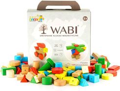 Zdjęcie Drewniane klocki magnetyczne WABI 120 el. [456 ruchomych magnesów] - Brzesko