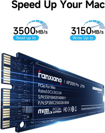 Podzespoły do laptopa Fanxiang Dysk Ssd Macbook Pro Air AP2000PRO