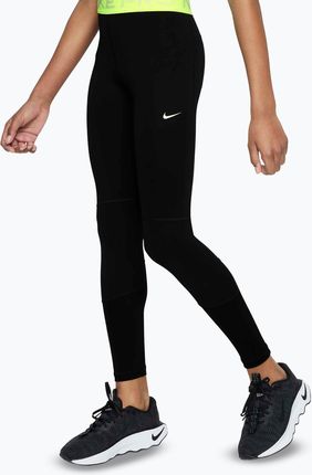 Legginsy dziecięce Nike Pro Dri-FIT comet black/volt/white